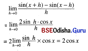 CHSE Odisha Class 11 Math Solutions Chapter 14 Limit and Differentiation Ex 14(c) 33