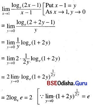 CHSE Odisha Class 11 Math Solutions Chapter 14 Limit and Differentiation Ex 14(c) 37