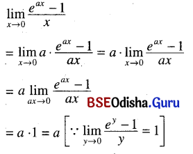 CHSE Odisha Class 11 Math Solutions Chapter 14 Limit and Differentiation Ex 14(c) 40
