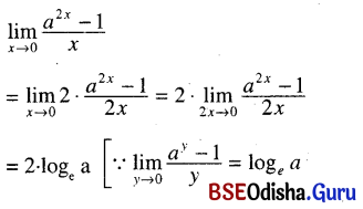 CHSE Odisha Class 11 Math Solutions Chapter 14 Limit and Differentiation Ex 14(c) 43