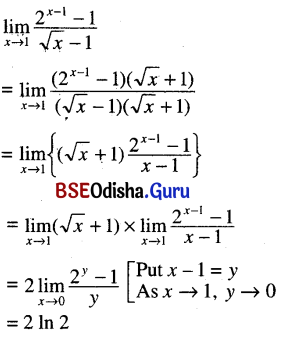 CHSE Odisha Class 11 Math Solutions Chapter 14 Limit and Differentiation Ex 14(c) 49