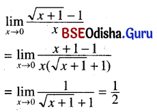 CHSE Odisha Class 11 Math Solutions Chapter 14 Limit and Differentiation Ex 14(c) 50