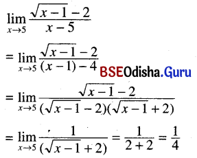 CHSE Odisha Class 11 Math Solutions Chapter 14 Limit and Differentiation Ex 14(c) 54
