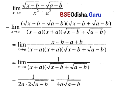 CHSE Odisha Class 11 Math Solutions Chapter 14 Limit and Differentiation Ex 14(c) 56