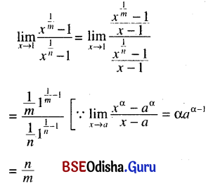 CHSE Odisha Class 11 Math Solutions Chapter 14 Limit and Differentiation Ex 14(c) 57