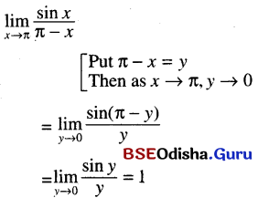 CHSE Odisha Class 11 Math Solutions Chapter 14 Limit and Differentiation Ex 14(c) 6