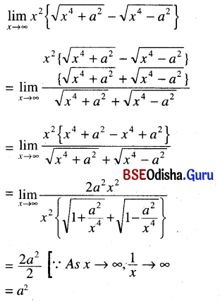 CHSE Odisha Class 11 Math Solutions Chapter 14 Limit and Differentiation Ex 14(c) 67