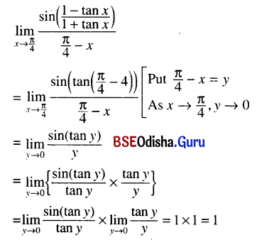 CHSE Odisha Class 11 Math Solutions Chapter 14 Limit and Differentiation Ex 14(c) 72