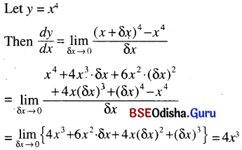 CHSE Odisha Class 11 Math Solutions Chapter 14 Limit and Differentiation Ex 14(d) 1