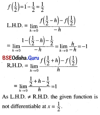 CHSE Odisha Class 11 Math Solutions Chapter 14 Limit and Differentiation Ex 14(d) 22