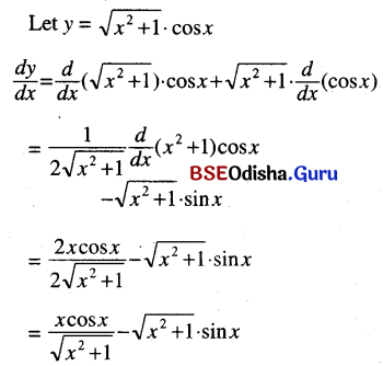 CHSE Odisha Class 11 Math Solutions Chapter 14 Limit and Differentiation Ex 14(e) 5