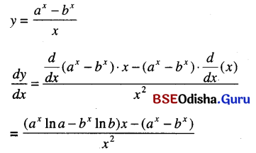 CHSE Odisha Class 11 Math Solutions Chapter 14 Limit and Differentiation Ex 14(f) 17