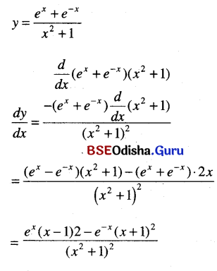 CHSE Odisha Class 11 Math Solutions Chapter 14 Limit and Differentiation Ex 14(f) 18