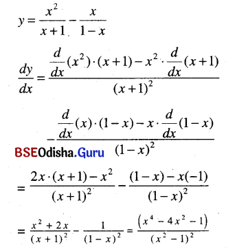 CHSE Odisha Class 11 Math Solutions Chapter 14 Limit and Differentiation Ex 14(f) 2