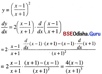 CHSE Odisha Class 11 Math Solutions Chapter 14 Limit and Differentiation Ex 14(f) 5