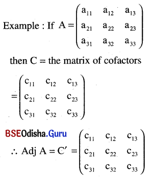 CHSE Odisha Class 12 Math Notes Chapter 4 Matrices 1