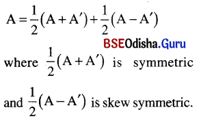 CHSE Odisha Class 12 Math Notes Chapter 4 Matrices 3