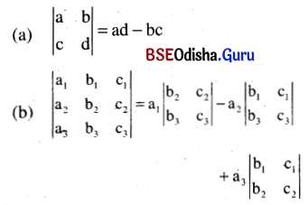 CHSE Odisha Class 12 Math Notes Chapter 5 Determinants 1