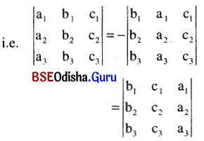CHSE Odisha Class 12 Math Notes Chapter 5 Determinants 3