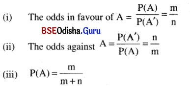 CHSE Odisha Class 12 Math Notes Chapter 6 Probability 1