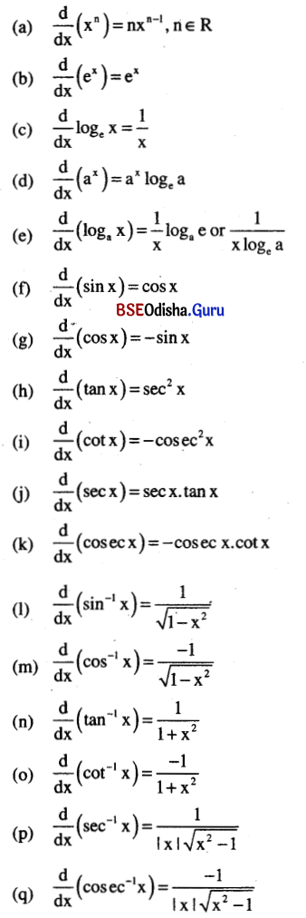 CHSE Odisha Class 12 Math Notes Chapter 7 Continuity and Differentiability 3