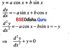 CHSE Odisha Class 12 Math Solutions Chapter 11 Differential Equations Ex 11(a) Q.2(5)