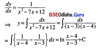 CHSE Odisha Class 12 Math Solutions Chapter 11 Differential Equations Ex 11(a) Q.3(5)