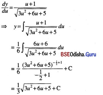 CHSE Odisha Class 12 Math Solutions Chapter 11 Differential Equations Ex 11(a) Q.3(6)