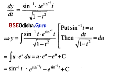 CHSE Odisha Class 12 Math Solutions Chapter 11 Differential Equations Ex 11(a) Q.3(8)