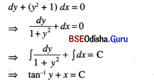 CHSE Odisha Class 12 Math Solutions Chapter 11 Differential Equations Ex 11(a) Q.4(6)