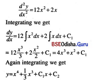 CHSE Odisha Class 12 Math Solutions Chapter 11 Differential Equations Ex 11(a) Q.6(1)