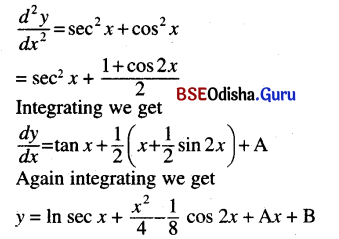 CHSE Odisha Class 12 Math Solutions Chapter 11 Differential Equations Ex 11(a) Q.6(7)