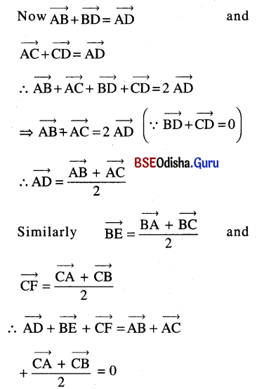 CHSE Odisha Class 12 Math Solutions Chapter 12 Vectors Additional Exercise Q.1