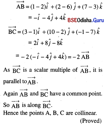 CHSE Odisha Class 12 Math Solutions Chapter 12 Vectors Ex 12(a) Q.20(1)