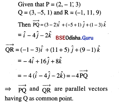 CHSE Odisha Class 12 Math Solutions Chapter 12 Vectors Ex 12(a) Q.20(2)