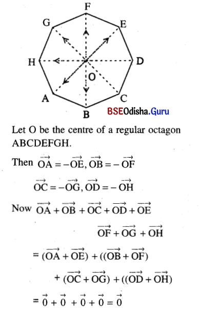 CHSE Odisha Class 12 Math Solutions Chapter 12 Vectors Ex 12(a) Q.9