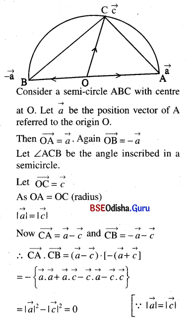 CHSE Odisha Class 12 Math Solutions Chapter 12 Vectors Ex 12(b) Q.10(5)
