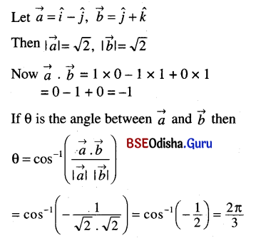 CHSE Odisha Class 12 Math Solutions Chapter 12 Vectors Ex 12(b) Q.2(3)