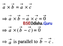 CHSE Odisha Class 12 Math Solutions Chapter 12 Vectors Ex 12(c) Q.1(1)