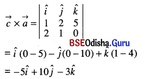 CHSE Odisha Class 12 Math Solutions Chapter 12 Vectors Ex 12(c) Q.2(1)