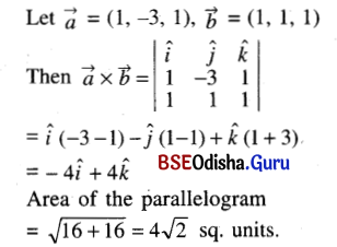 CHSE Odisha Class 12 Math Solutions Chapter 12 Vectors Ex 12(c) Q.4(4)