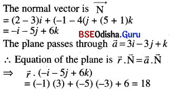 CHSE Odisha Class 12 Math Solutions Chapter 13 Three Dimensional Geometry Additional Exercise Q.1