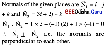 CHSE Odisha Class 12 Math Solutions Chapter 13 Three Dimensional Geometry Additional Exercise Q.3