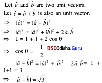 CHSE Odisha Class 12 Math Solutions Chapter 13 Three Dimensional Geometry Additional Exercise Q(2)