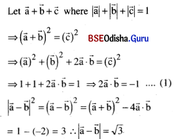 CHSE Odisha Class 12 Math Solutions Chapter 13 Three Dimensional Geometry Additional Exercise Q(9)