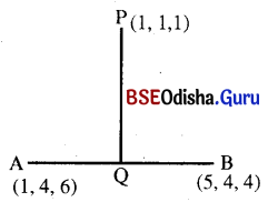 CHSE Odisha Class 12 Math Solutions Chapter 13 Three Dimensional Geometry Ex 13(a) Q.4(1)