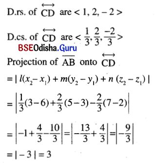 CHSE Odisha Class 12 Math Solutions Chapter 13 Three Dimensional Geometry Ex 13(a) Q.5(1)