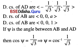 CHSE Odisha Class 12 Math Solutions Chapter 13 Three Dimensional Geometry Ex 13(a) Q.6(5)