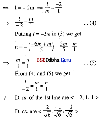 CHSE Odisha Class 12 Math Solutions Chapter 13 Three Dimensional Geometry Ex 13(a) Q.6(6)