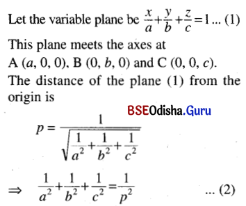 CHSE Odisha Class 12 Math Solutions Chapter 13 Three Dimensional Geometry Ex 13(b) Q.12
